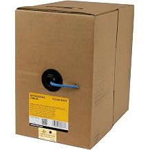 StarTech 500ft Cat5e Bulk Wire, Solid UTP, CMP, Blue, TAA WIR5ECMPHBL