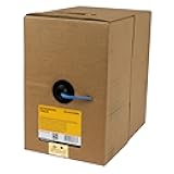 Bulk Cat 5e Ethernet Cable - 500 ft. - Solid - Plenum CMP - Blue - TAA Compliant