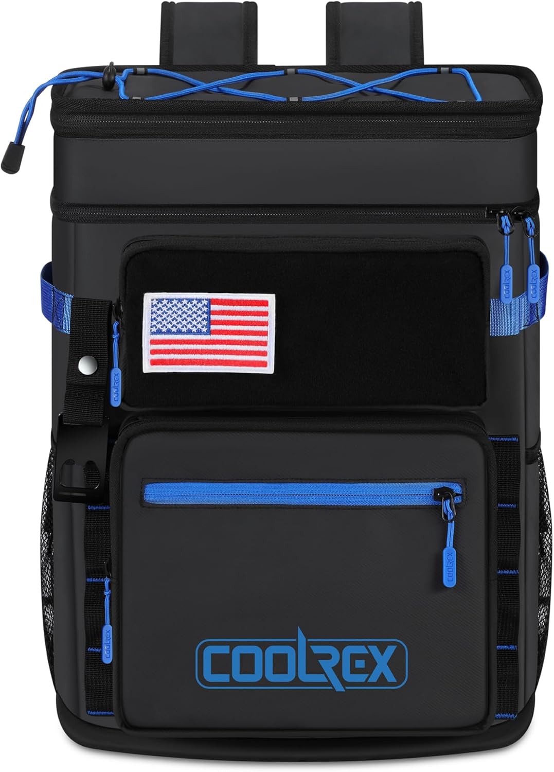 Large Backpack Cooler 36 Can Cooler Backpack with 2 Insulated Compartments Leak Proof Waterproof Travel Backpack, Camping Beach Picnic Lunch Thermal Bag for Women and Men (Black)