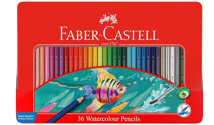 Amazon | Faber Castell Watercolour Pencil Set of 36 Assorted