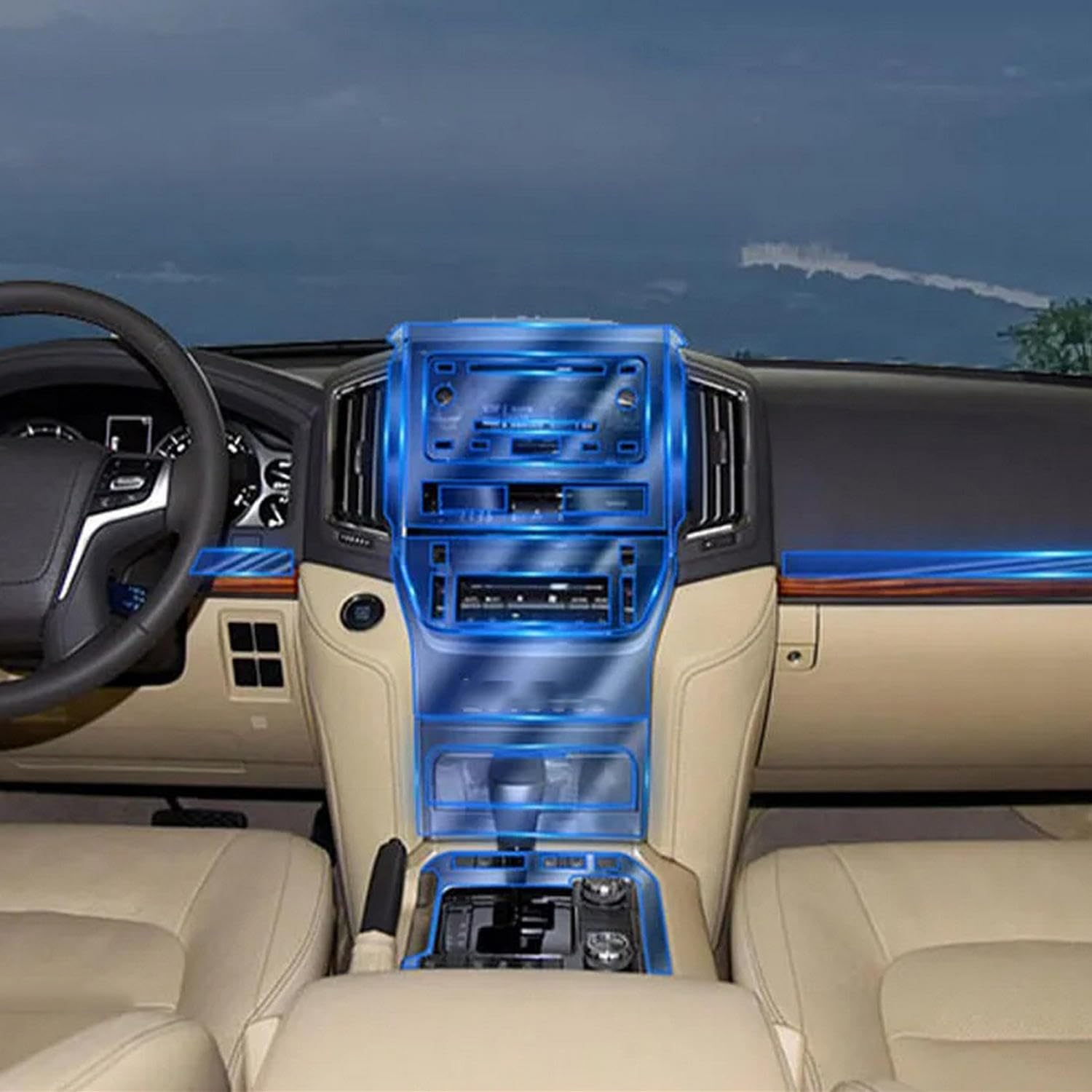 Film en TPU haute qualité pour habitacle Toyota Land Cruiser de 2016 à 2021