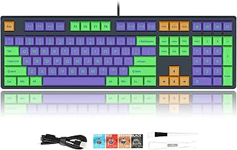 DUSTSILVER K61 Teclado mecánico inalámbrico 60% triple modo BT5.0/2.4G/USB-C intercambiable en caliente, teclado compacto Bluetooth para juegos con software (shikong-rojo)