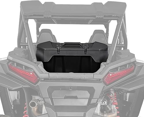 KEMIMOTO 2889611 Rear Cargo Box 82QT Compatible with 2024/2025+ Polaris RZR XP 1000/4 1000 Ultimate/Sport/Premium Storage Box UTV Rear Bed Box Polypropylene Two Lockable Latches