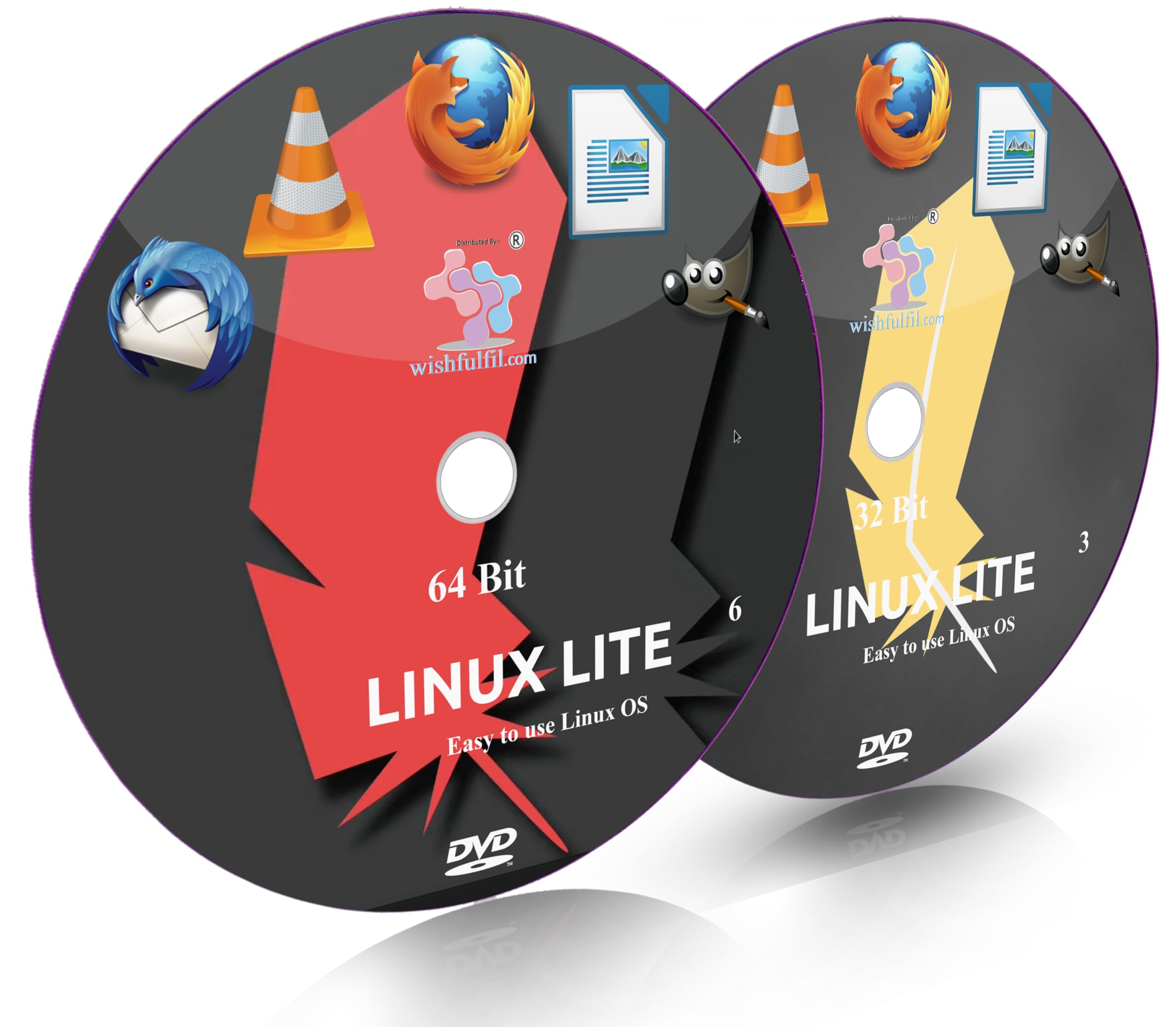 wishfulfil Linux Lite 3.8 Xfce and Linux Lite 6 Xfce 32 Bit and 64 Bit Live Bootable DVD (B079K1978G) Amazon Price History, Amazon Price Tracker