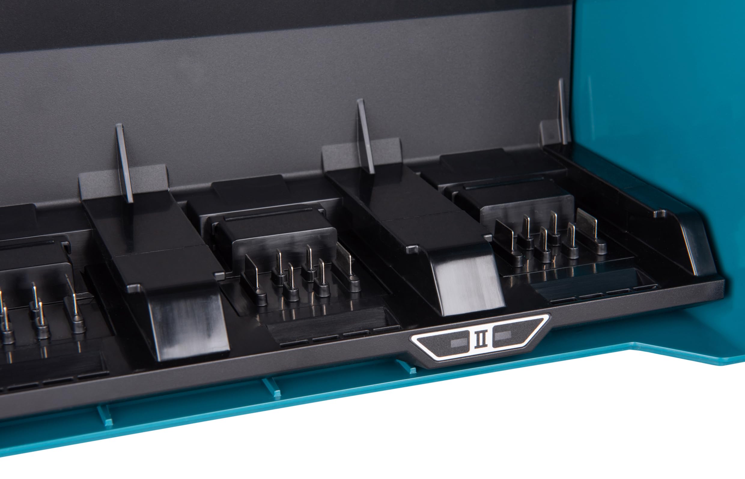 Makita Mallette de chargement de batterie BCC01, 40 V max., 8 emplacements, série XGT, pétrole/noir 1914U3-7
