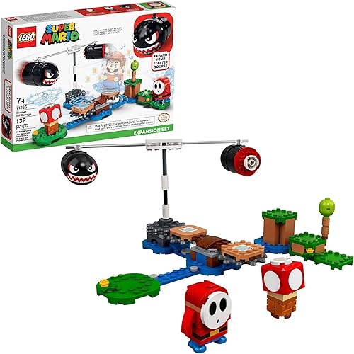 Miniatura 3 de LEGO Super Mario Boomer Bill Barrage Juego de expansión 71366 Kit de construcción; juguete para niños para añadir a sus aventuras de Super Mario con