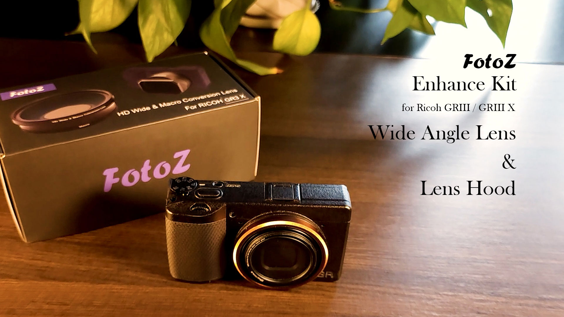 FotoZ Conversion Lens for Ricoh GR III & GR III HDF, 49mm 0.75x