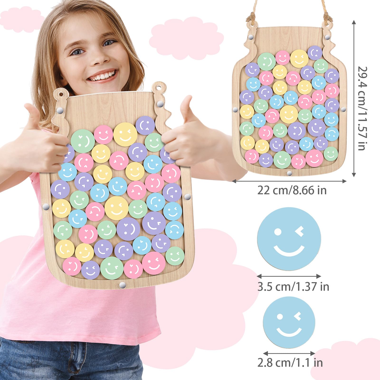 Snapklik.com : Zhanmai 11.57 X 8.66" Classroom Reward Jar For Kids ...