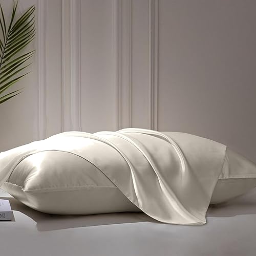 Miniatura 4 de Juego de sábanas de tamaño matrimonial de color marfil con bolsillo profundo, transpirables, 1800 hilos, sábanas de hotel de lujo, juego de sábanas