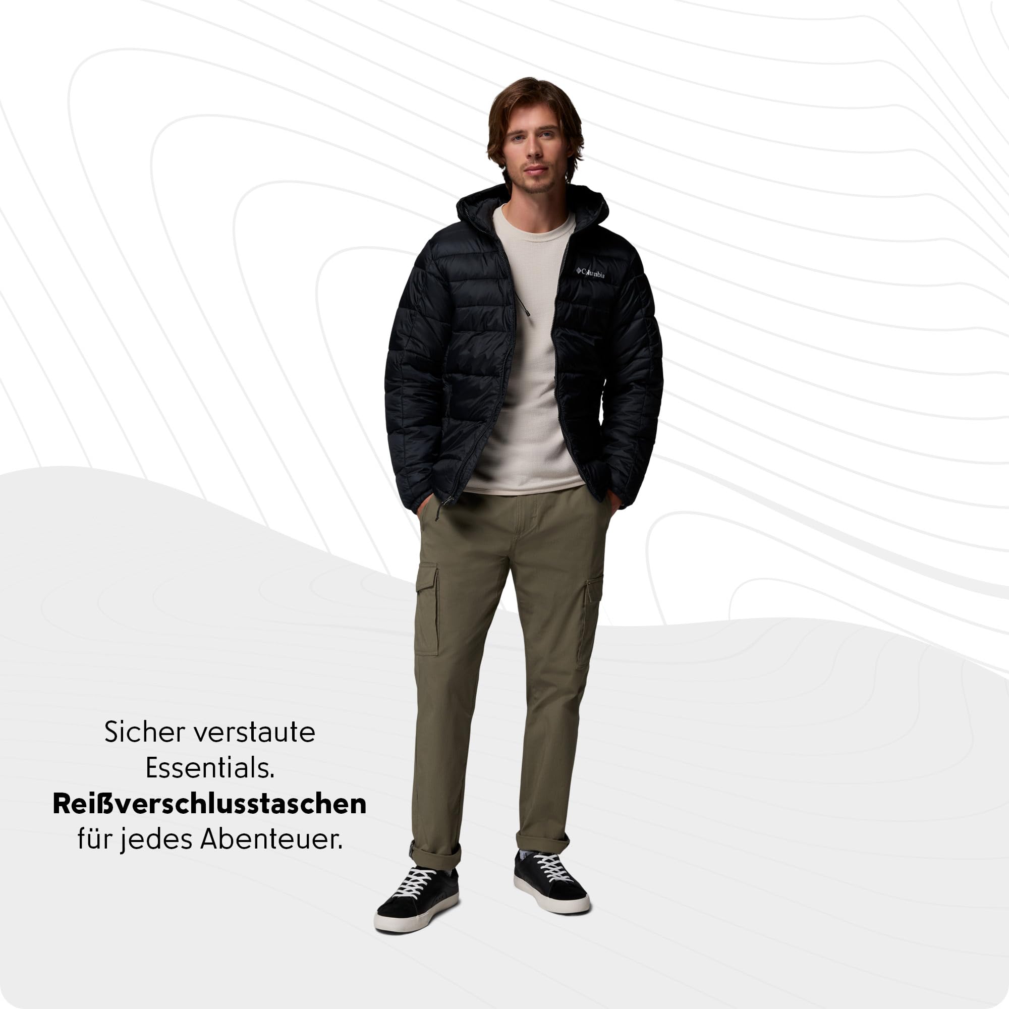 Columbia Herren Buck Butte 2 Insulated Hooded Jacket Pufferjacke mit Kapuze (1er Pack)