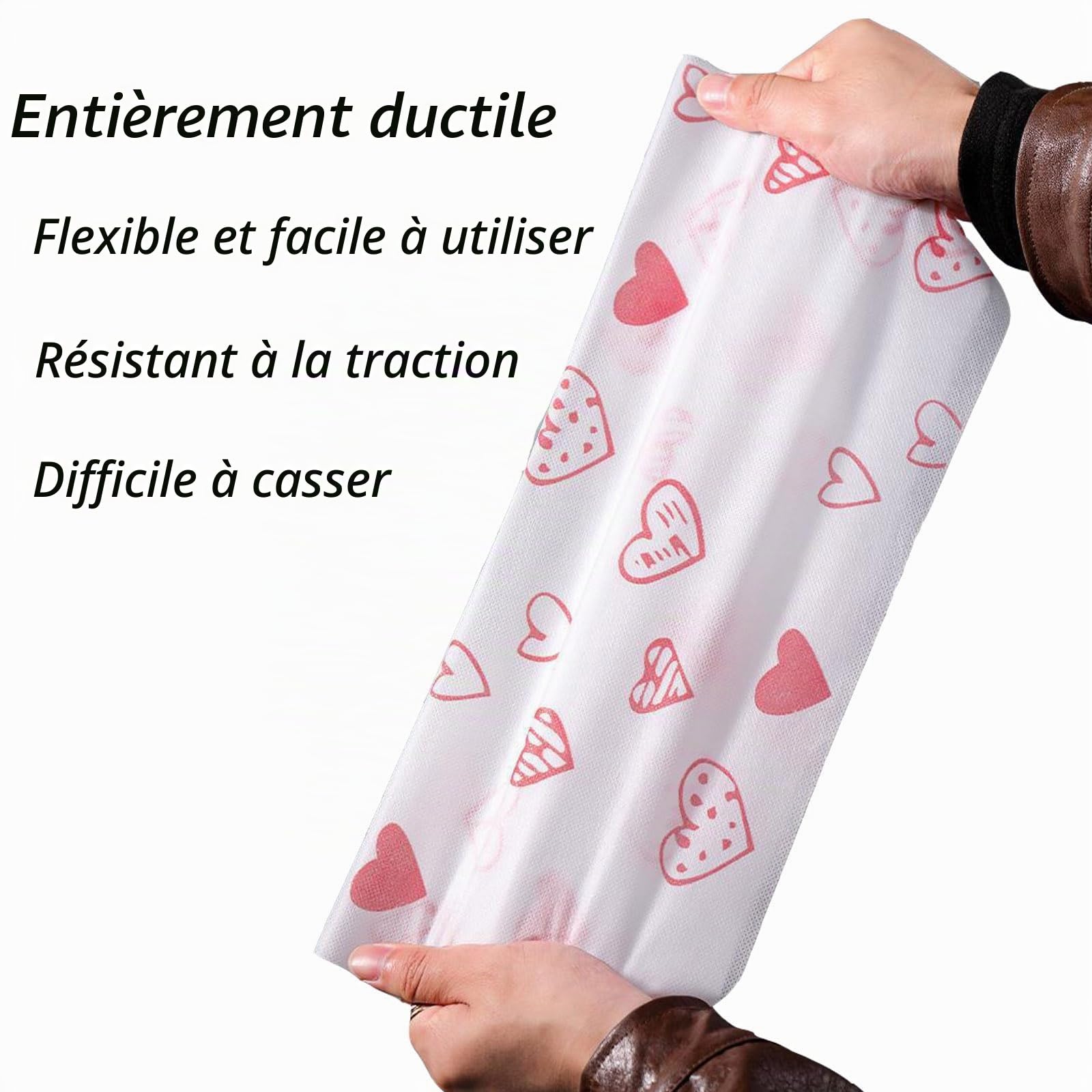Bavoir Lansls Adulte - 50 Pièces Jetables, Tabliers pour Personnes Âgées
