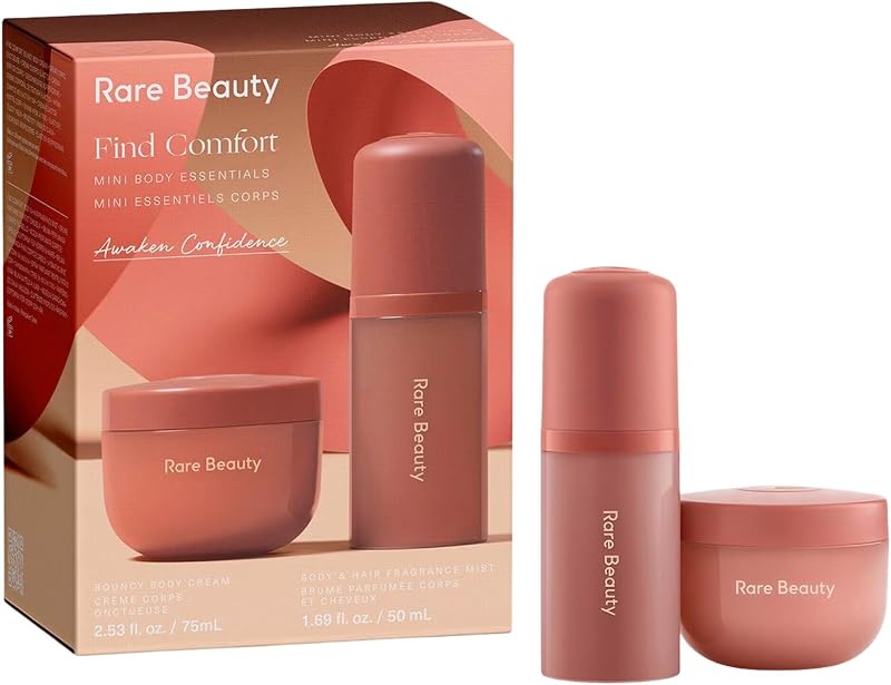 Mini Find Comfort - Awaken Confidence - Set de regalo Body Essentials - Mini crema corporal hinchable y mini niebla con fragancia para cuerpo y cabello.
