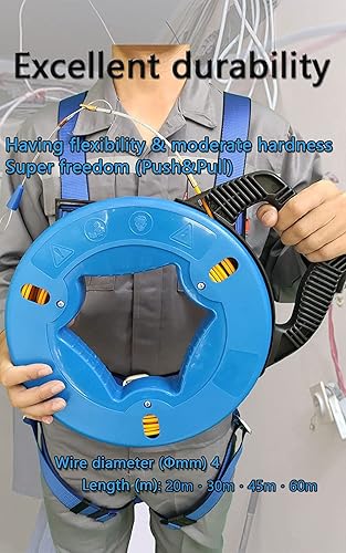 Miniatura 5 de Cinta de pescado con alambre de acero extractor de 4mm 150 pies con estuche de almacenamiento de alambre Herramienta de alambre en espiral