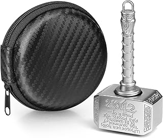 Anzmtosn Fidget Spinners Metal, Hand Finger Spinner Hammer Cube 2 in 1,Fidgit Spinner,Fidget Cube Blocks Kids Adults Focus...