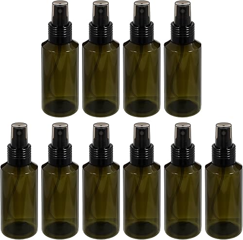 FOMIYES Botellas de aerosol, 20 unidades de 3.4 fl oz de botella de plástico de niebla fina vacía envases de líquidos recargables, pequeñas botellas