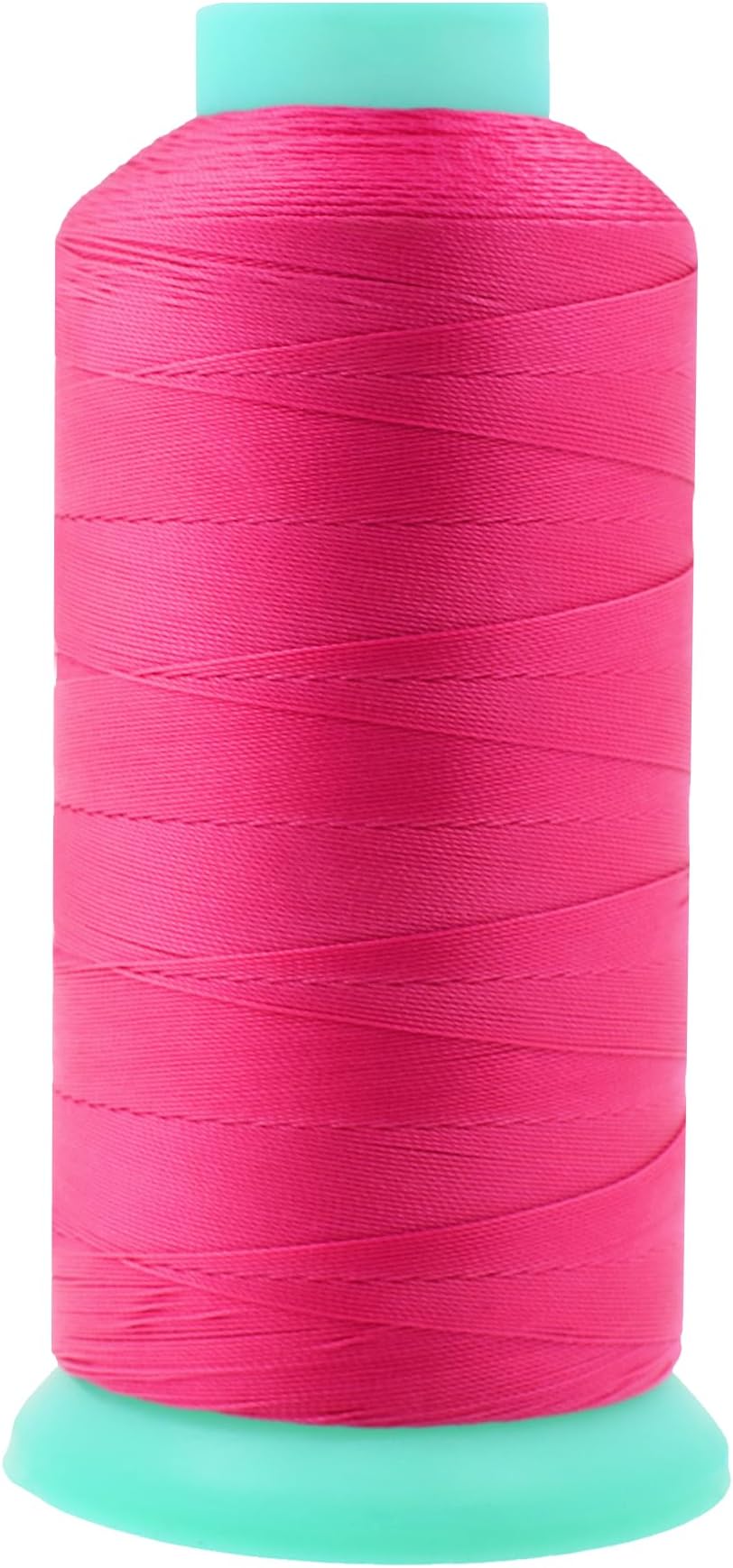 Mandala Crafts Size 92 280D T90 Bonded Nylon Thread - Hot Pink 1100 YDs Tex 90 Heavy Duty Sewing Threads for Leather, Jeans, Weaving, Outdoor Marine Upholstery