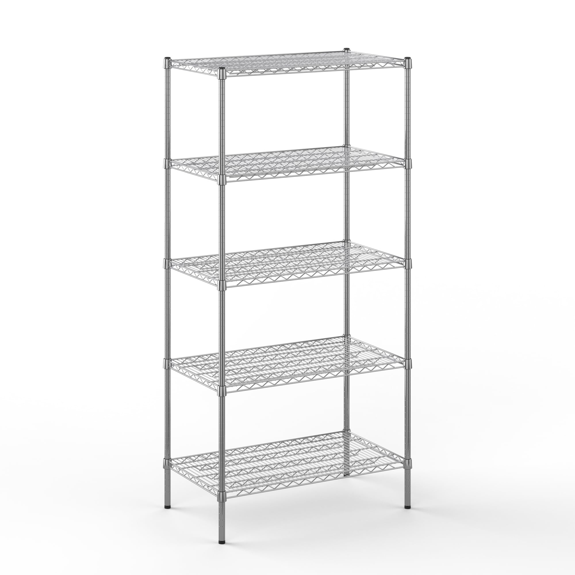 21" Deep x 36" Wide x 74" Height Wire Shelving Kit | 5-Tier | NSF Commercial Storage Rack Unit