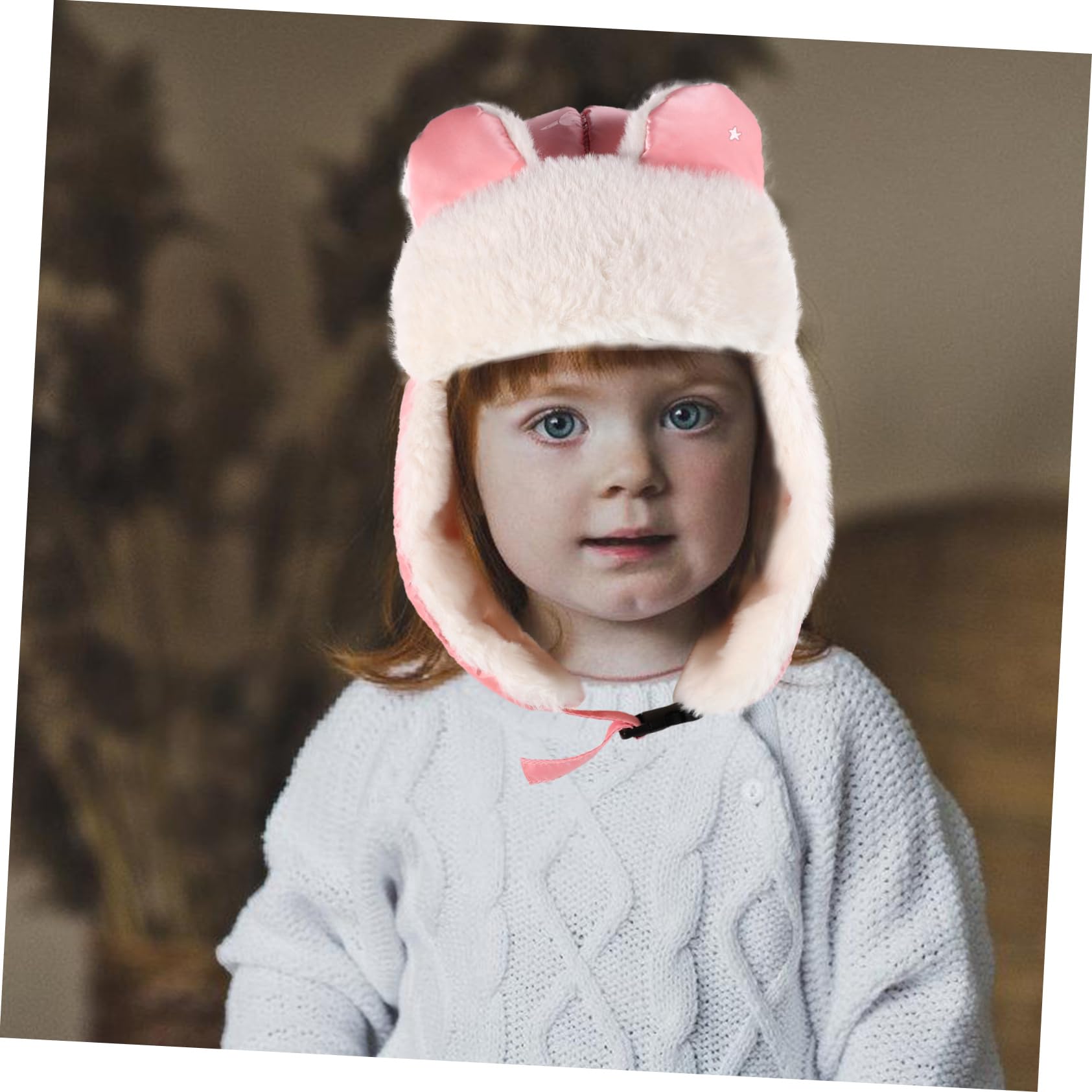 minkissy Cappello Antivento per Ragazzo con Protezione per Orecchie Design con Maschera e Adatto per attività all Invernali