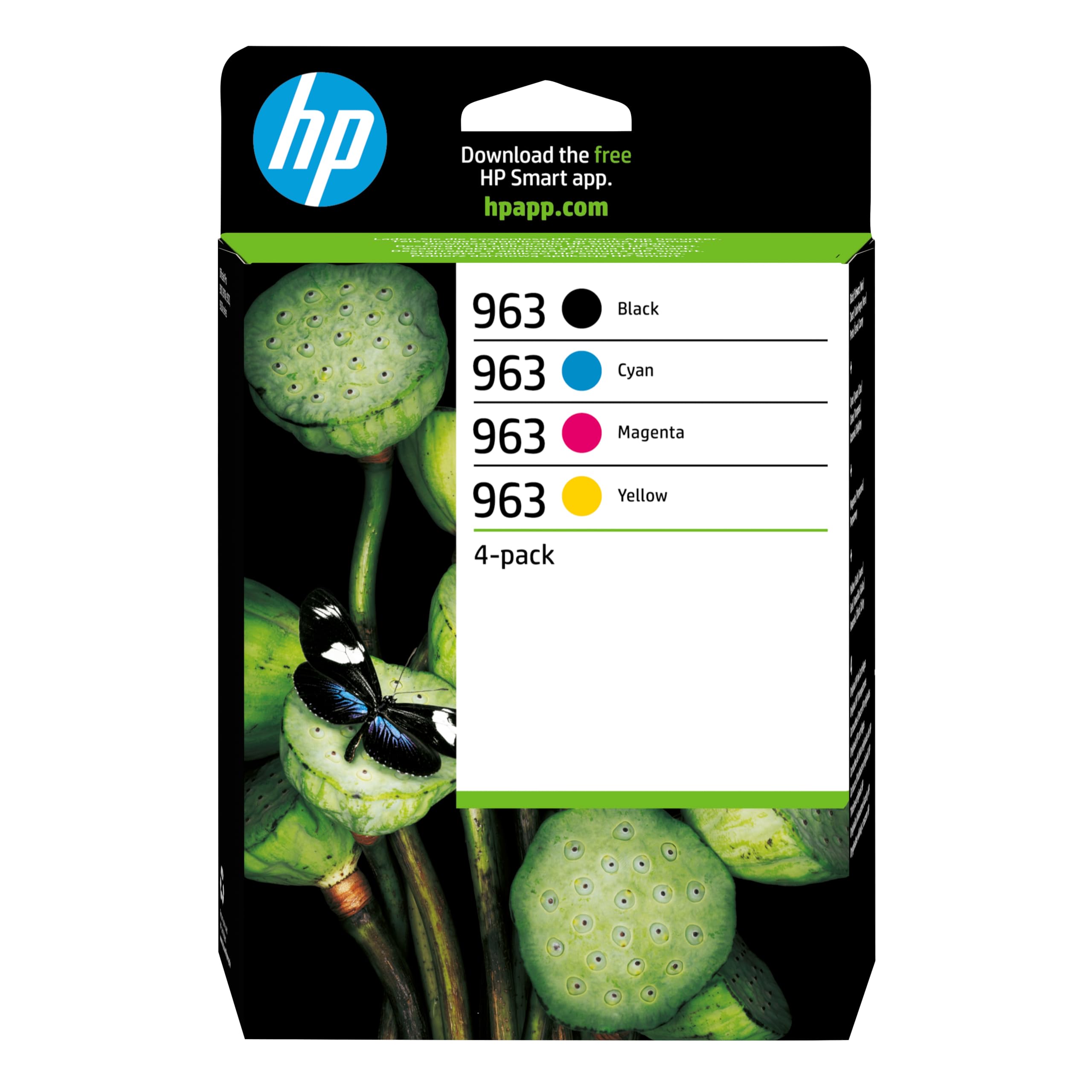 Hp 963 Original Cyan, Magenta, Yellow & Black Ink Cartridges - Multipack, Black,Cyan,Yellow,Magenta