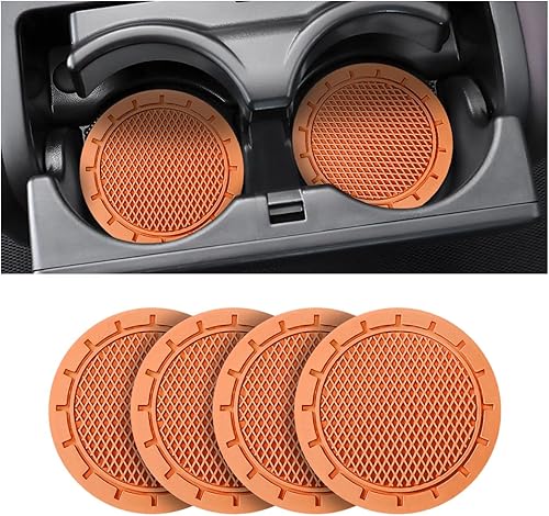 Miniatura 9 de Portavasos para automóvil, paquete de 4 posavasos universales antideslizantes de 2.75 pulgadas de diámetro, duradero, adecuado para la mayoría de