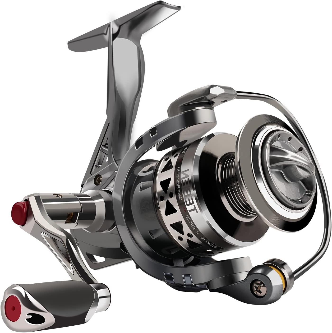 Spinning Reel GTS 3000/4000/5000/6000 Advanced Version,7+1BB imp. Stainless Ball Bearing Light Weight Fishing Reels,4.9:1 Gear Ratio 13LBs Max Drag for Saltwater,Freshwater,Ice Fishing