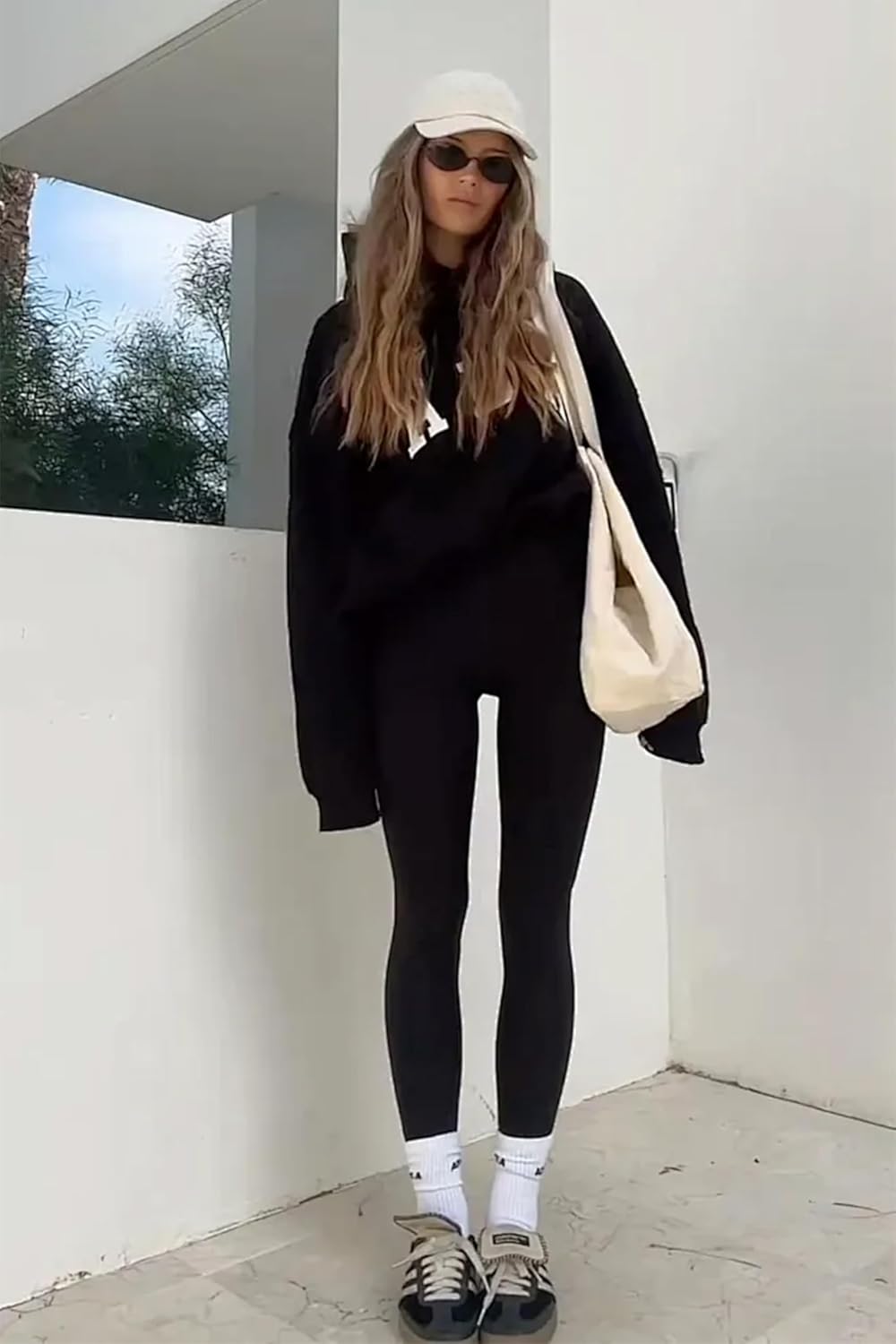 Leggings with Pockets for Women High Waisted Tummy Control Athletic Yoga Pants with Inner Pockers for Workout Running - Image 3