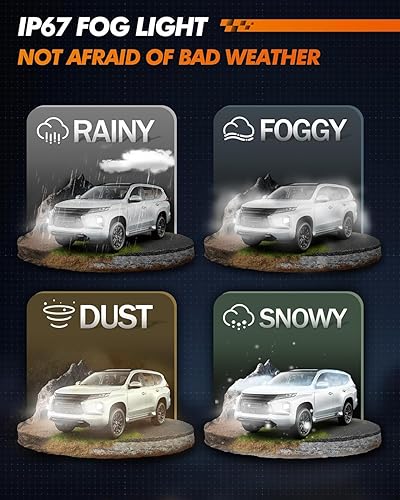 Vista 27 de SEALIGHT Bombillas LED antiniebla H8 H16 H11 amarillas, 600% de brillo, bombillas LED H11, lámparas antiniebla amarillas, 3000 K ámbar de fuerte