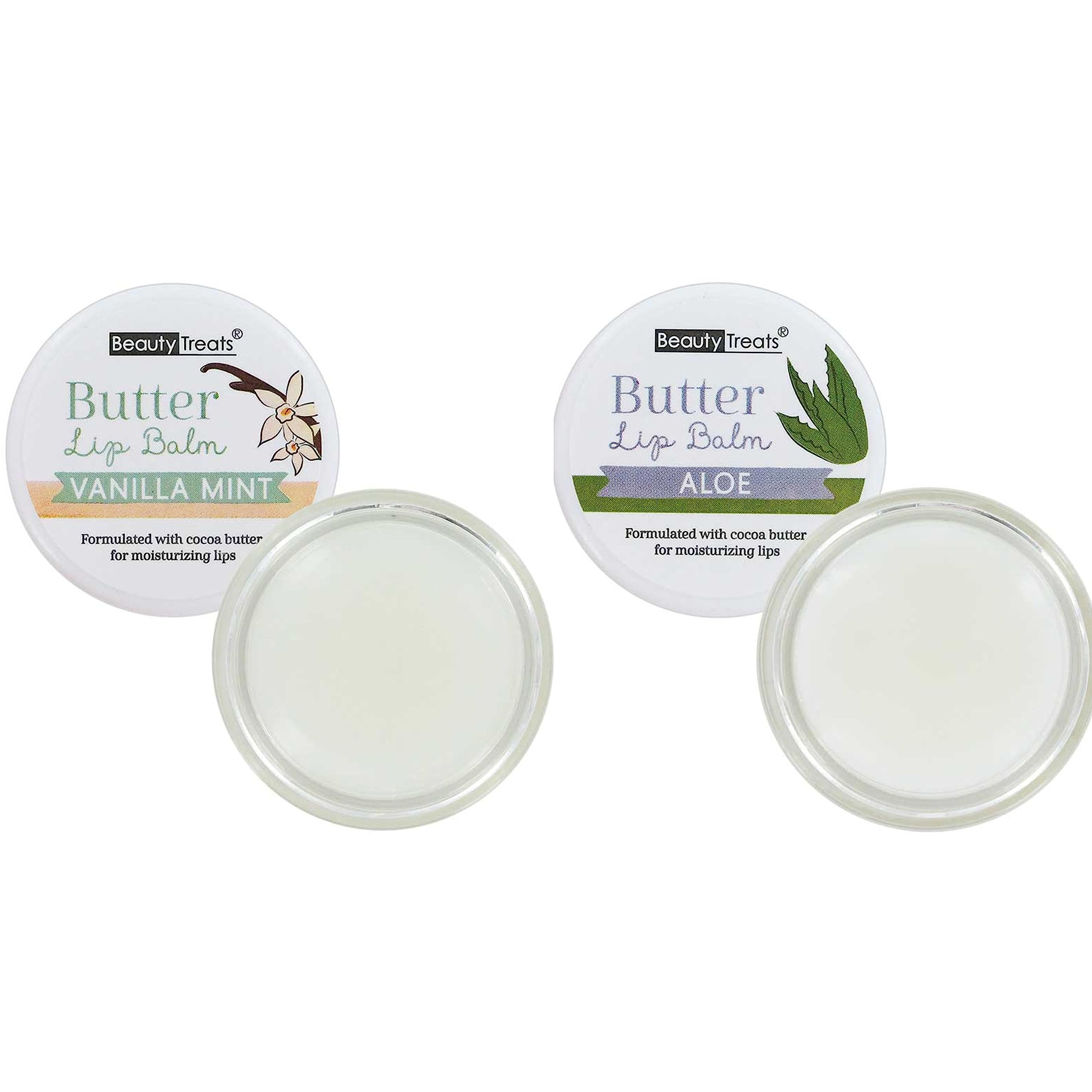 2 PC BUTTER LIP BALM - VANILLA MINT & ALOE