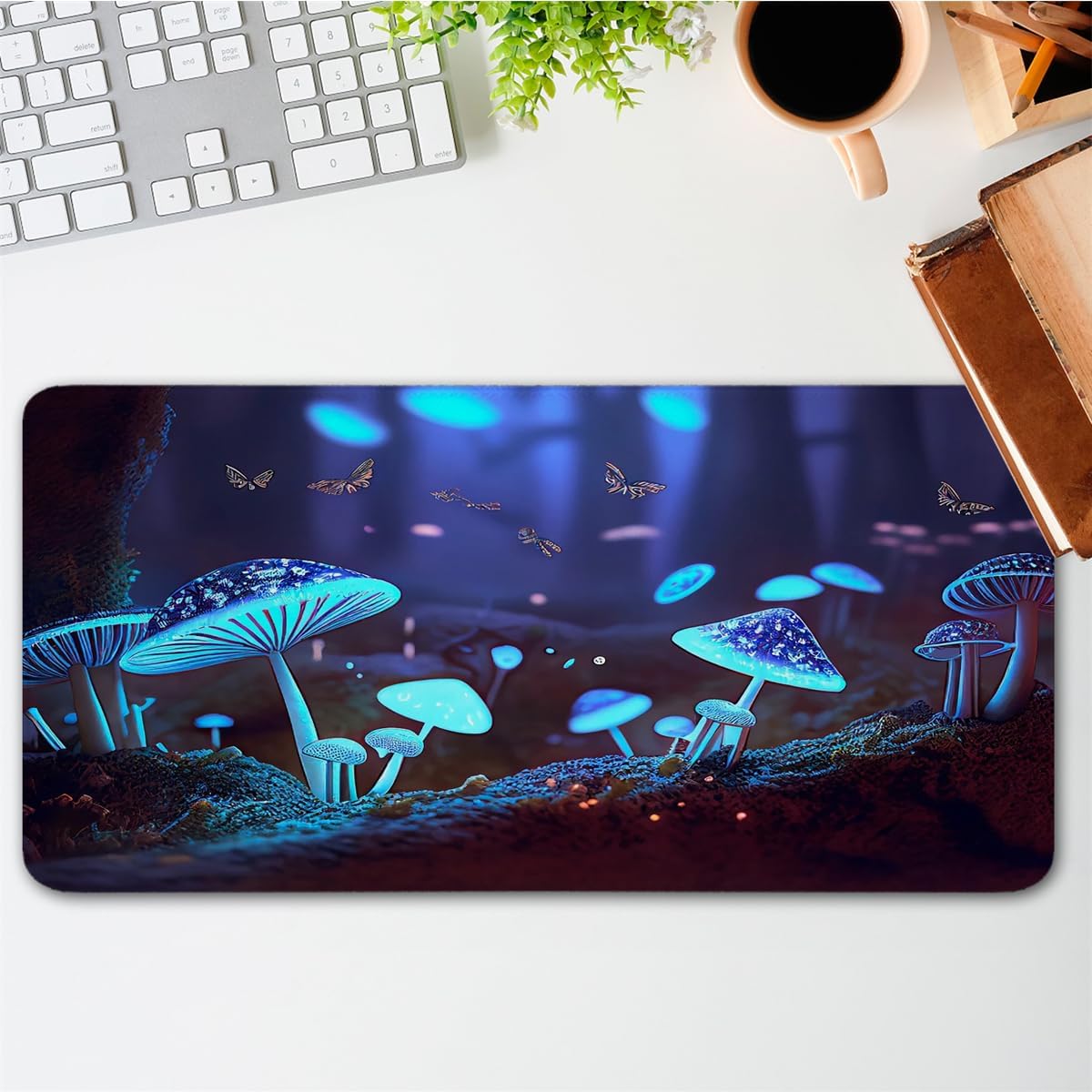 Big Computer Mat Fancy Mouse Pad XXXL 19.7x39.4inch Large Gaming Desk Mat Game Mousepad Non-Slip Base Laptop Keyboard Pad Office Accessories