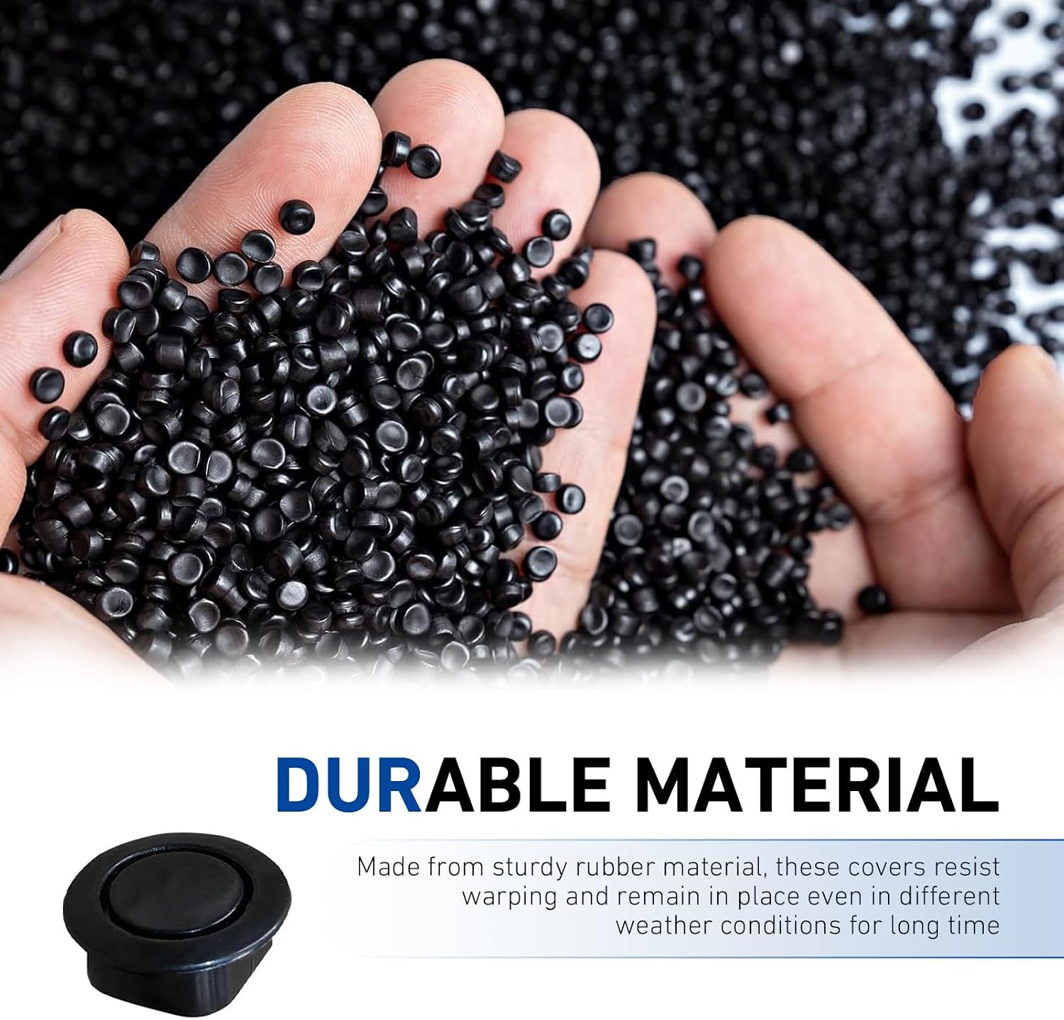 10PCS Car Bumper Hole Plugs Cover, 25-26mm Car Front Rear Bumper Radar Hole Cover Plugs, Dustproof Waterproof Nylon Bumpers Plug for Parking Sensor Radar Holes,Universal for Most Cars(Black) image 3