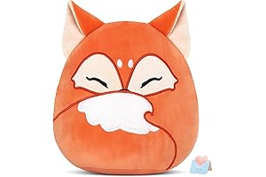 Glow Guards 12-Inch Red Fox Plush Pillow, Your Kids' Essential Companion!