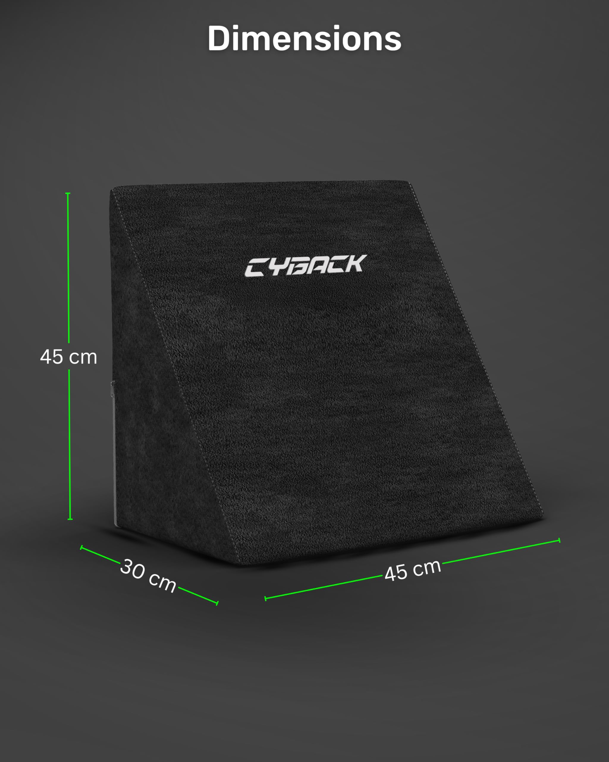 Couchmaster CYBACK, cuscino ergonomico per il gaming in nero, comfort ottimale per la schiena per divano, poltrona e letto, perfetta integrazione per CYCON, CYWORX e CYPINK
