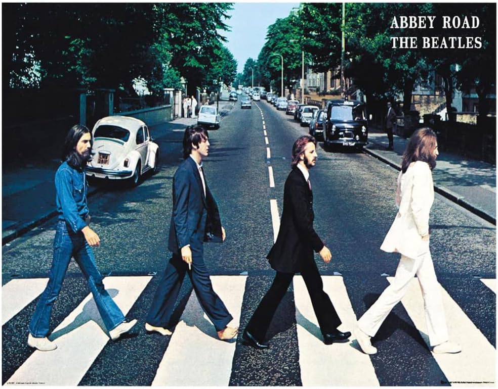 Trends International Beatles-Abbey Road Wall Poster, 22" x 34", Unframed Version, Bedroom