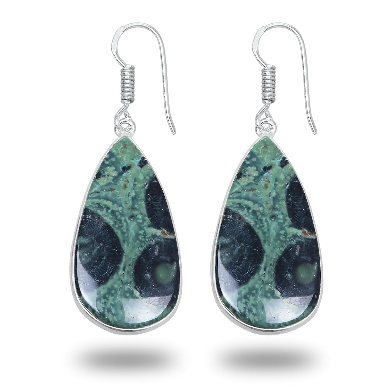 Kirit Gems Pear Shape Earrings Set for Women Crystal Drop & Dangle Earrings, Assorted Natural Gemstones - Handcrafted - Image 8
