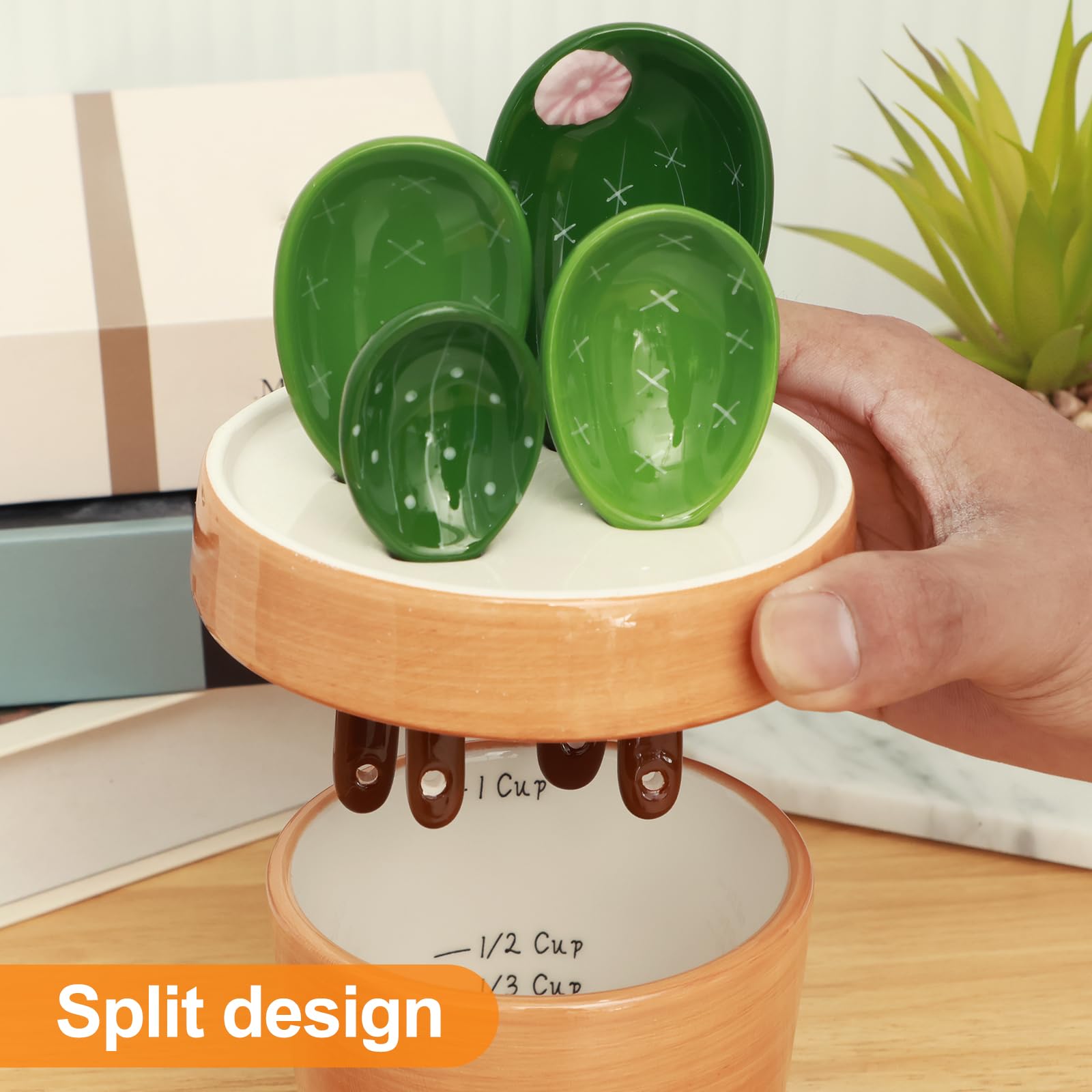 Set di stoviglie in porcellana da tavola in ceramica verde chiaro stile fresco c