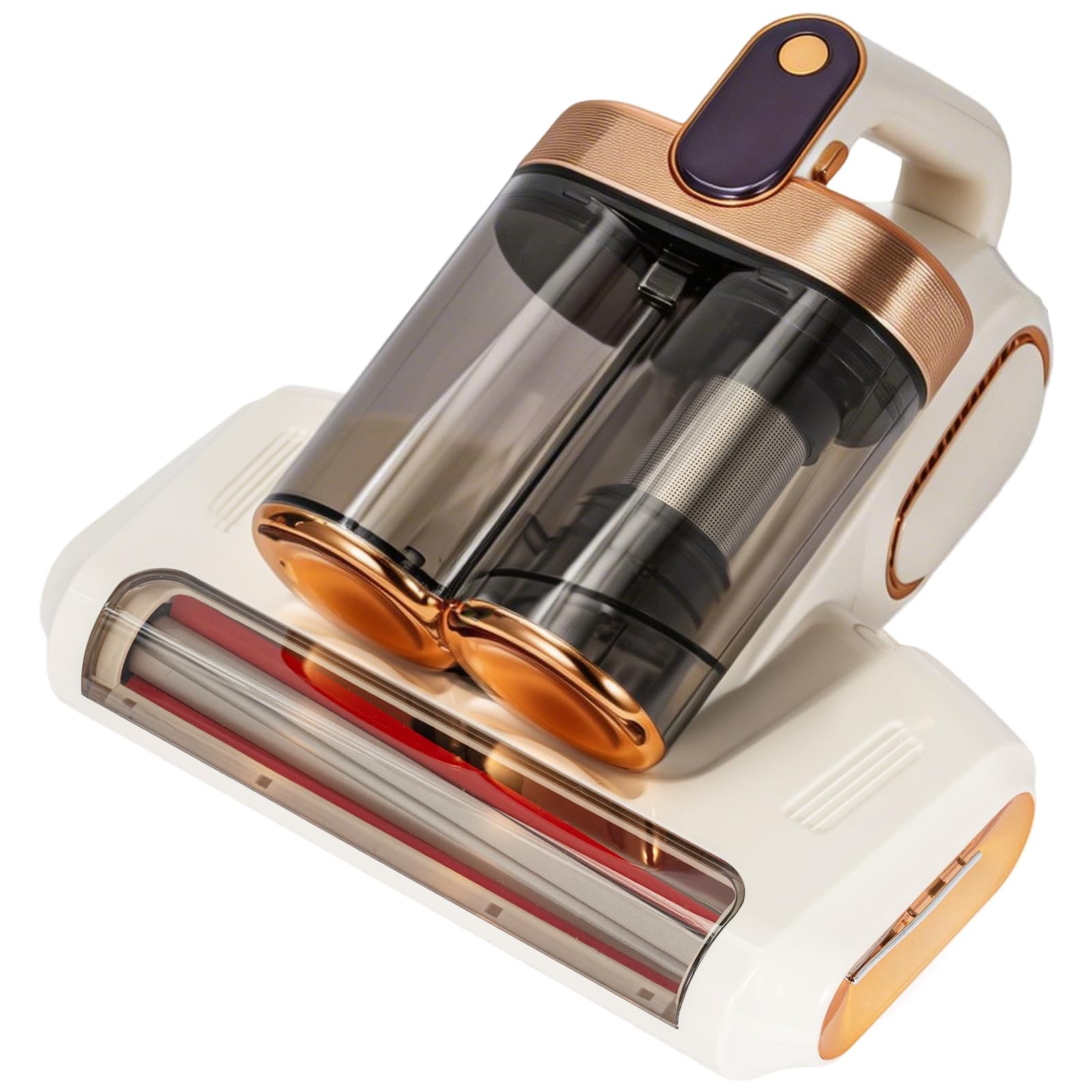 UV Mattress Vacuum Cleaner,4 in 1 Handheld Bed Vacuum with 14kPa Strong Suction,8000RPM,UV-C Light Sterilization,Multiple Filtration,0.6L Dust Cup & 500W,Ideal for Mattress,Sofa,Carpet & Mite (White)
