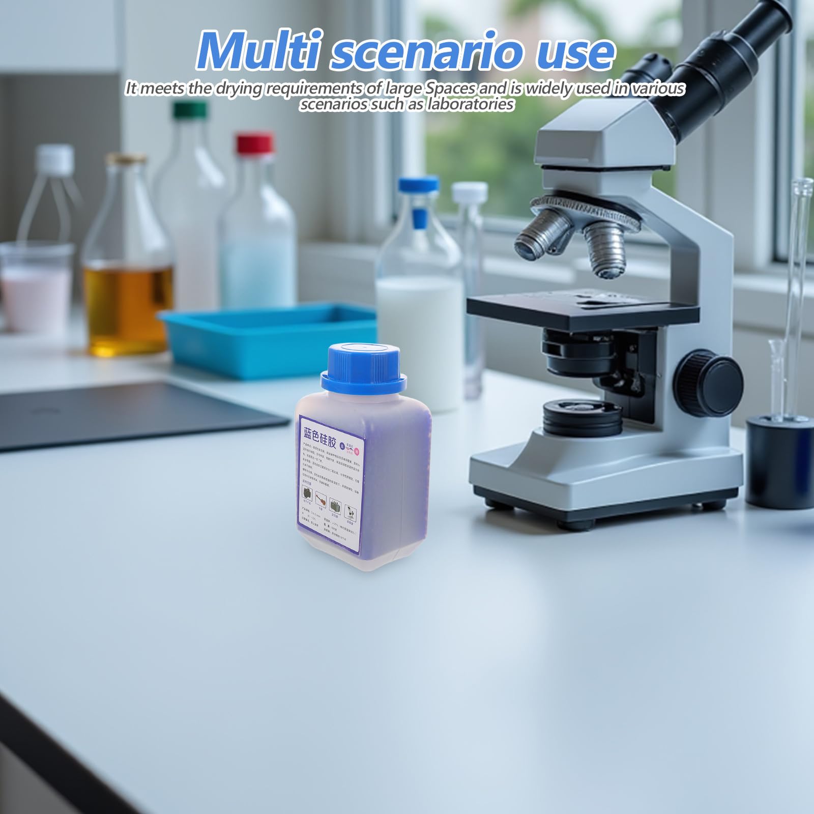 Desecante de Sílice Indicador de Color, 500g, Azul a Rosa, para Filamento de Impresora 3d y Dispositivos Electrónicos Sensibles, Almacenamiento y Transporte