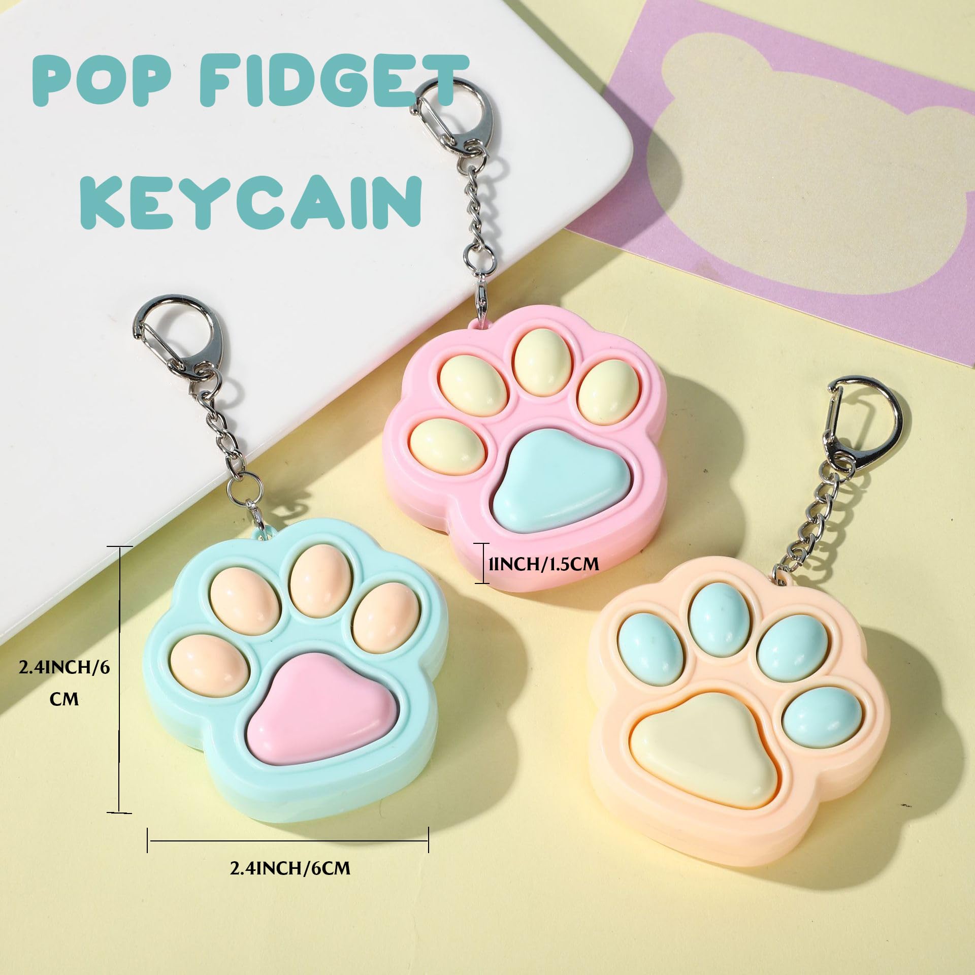 Amazon.co.jp: Zioyihan 3ピース 猫 足 フィジェットトイ フィジェット