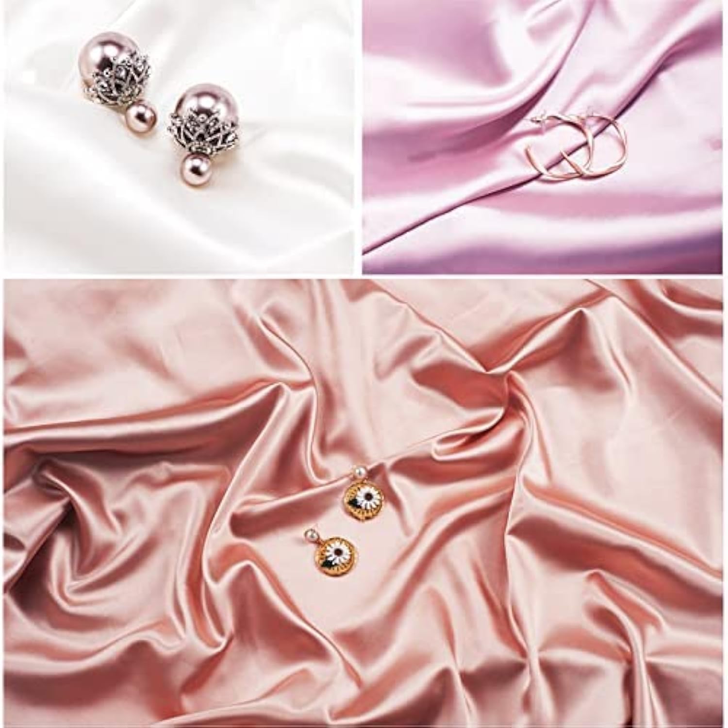 3PCS Product Photography Backdrop,Luxury Silk Texture Photo Props for Food Jewelry Cosmetic Makeup Photoshoot