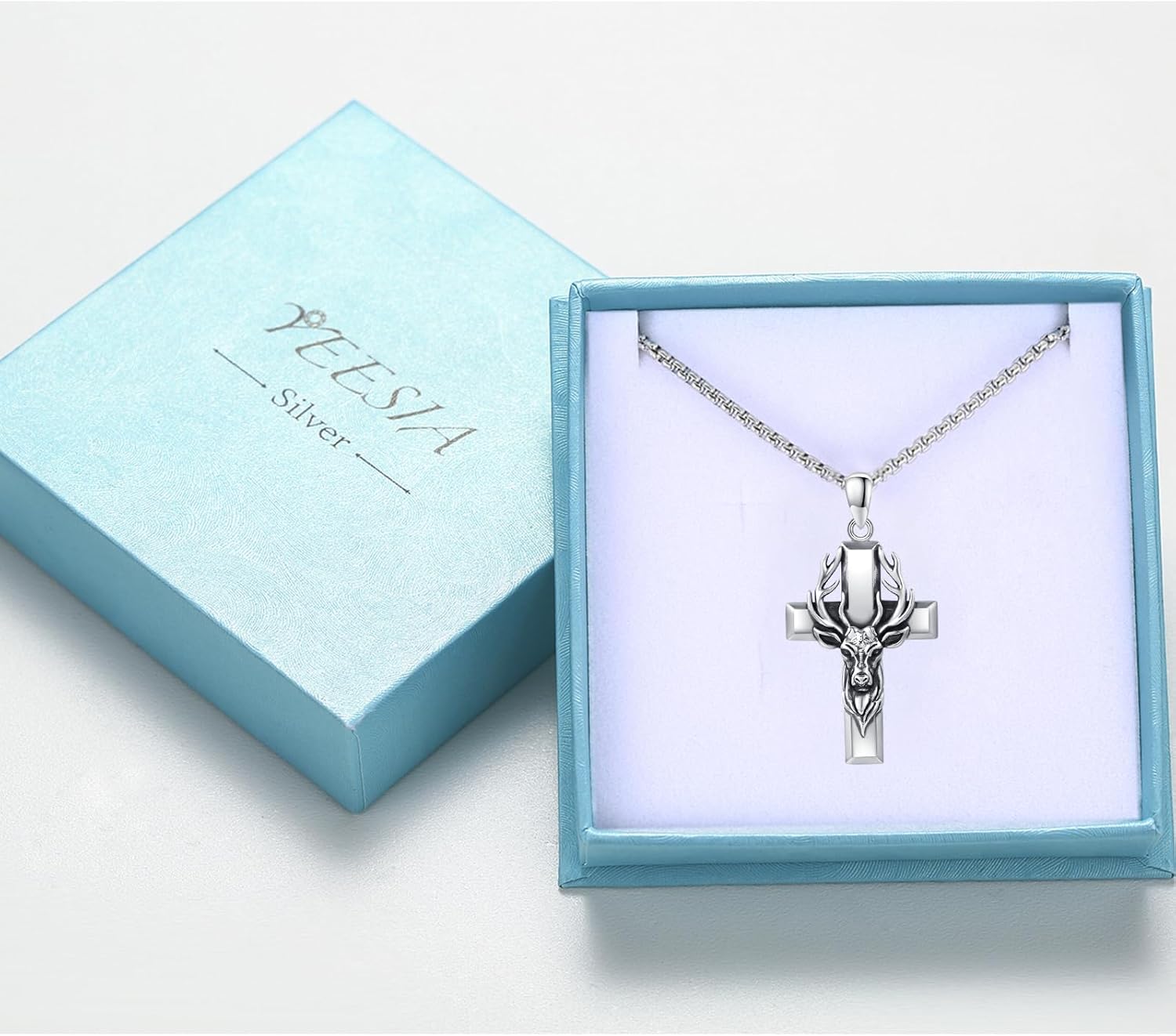 Cross Necklace for Men Women 925 Sterling Silver Christian Pendant Religious Jewelry Gift for Men Women. - Image 7