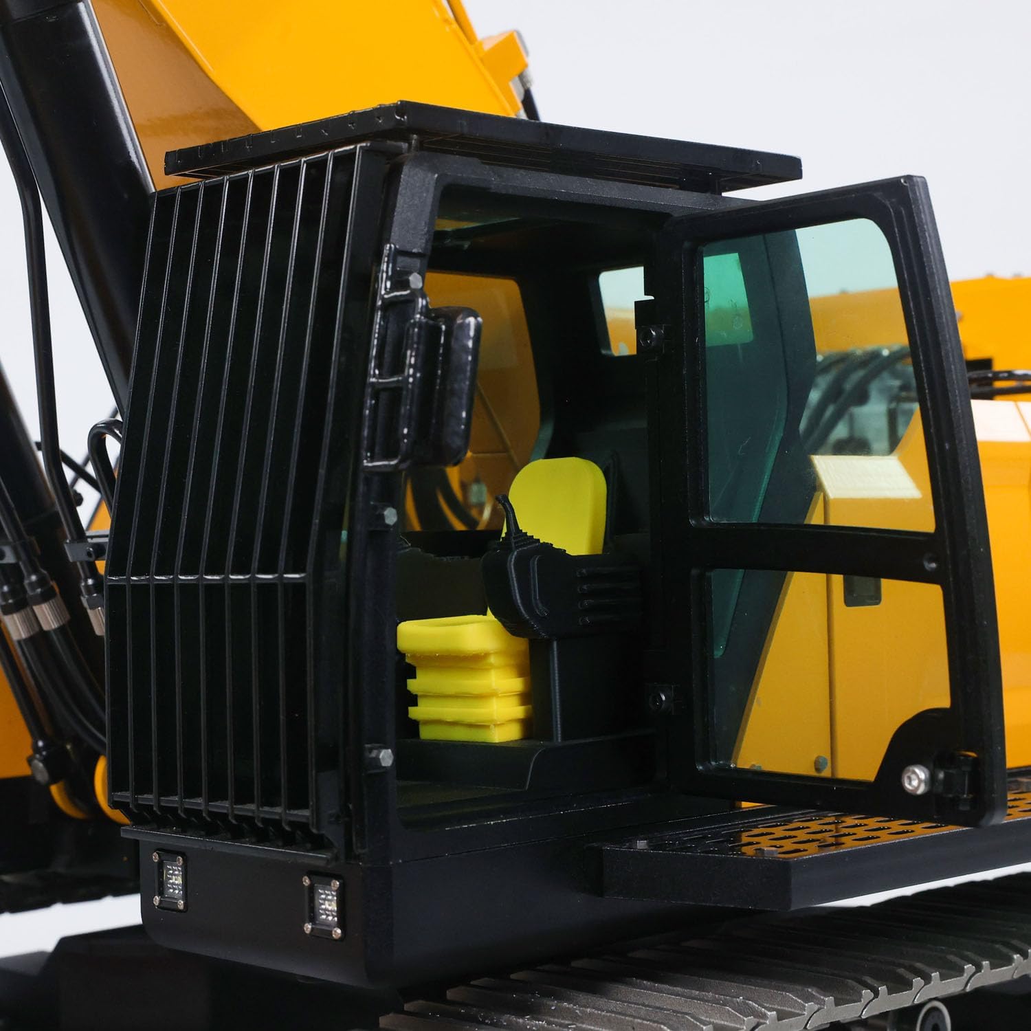 Heavy Machine 1/14 RC Hydraulic Excavator 395F Remote Control Metal Digger RTR Model Car 1.0L Dual Pump X14 Radio Battery Hobby Grade Model for Adult Hobby