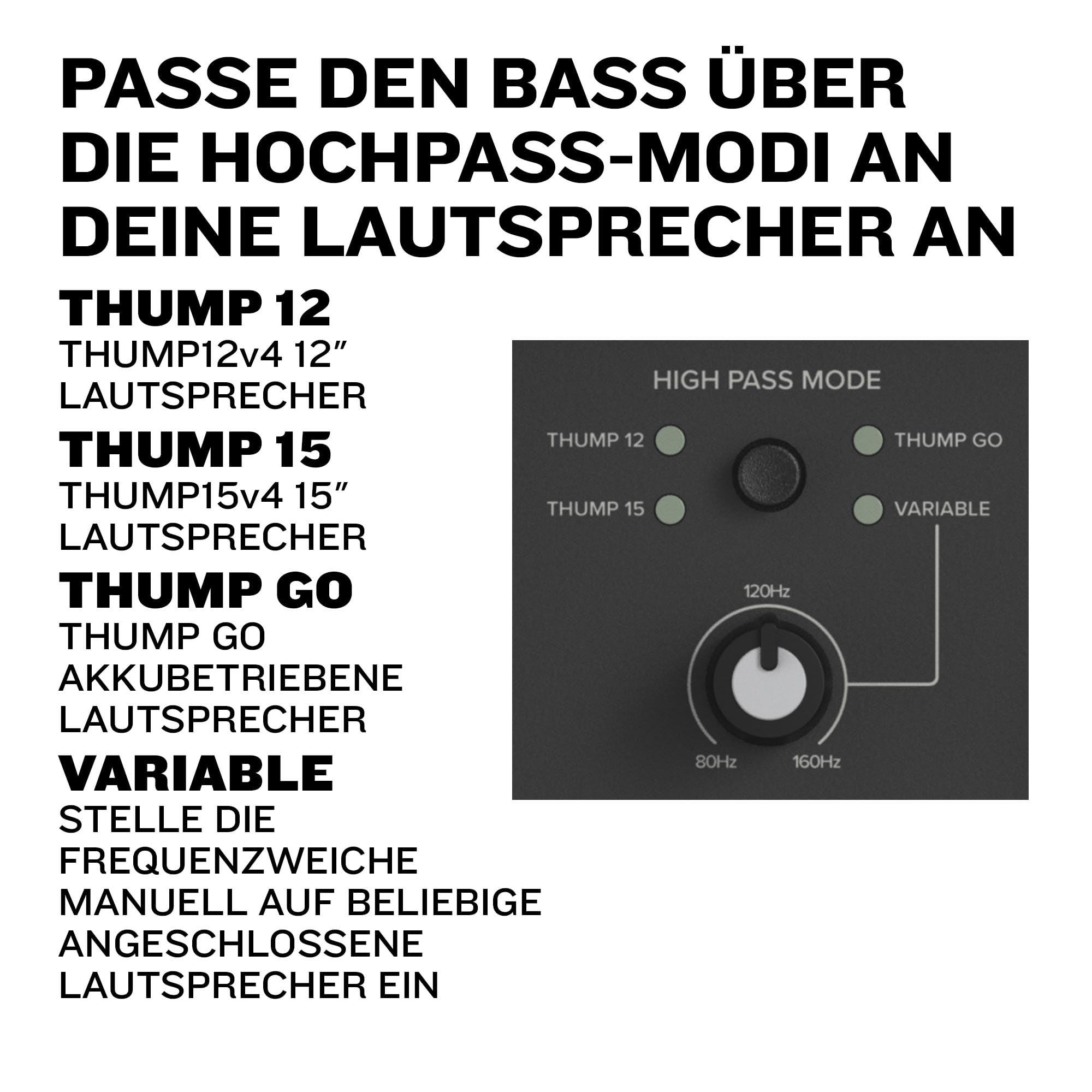 Mackie Thump15Sv4 15" Professioneller Aktiv-Subwoofer mit 132 dB SPL und 27 Hz Tiefbasswiedergabe