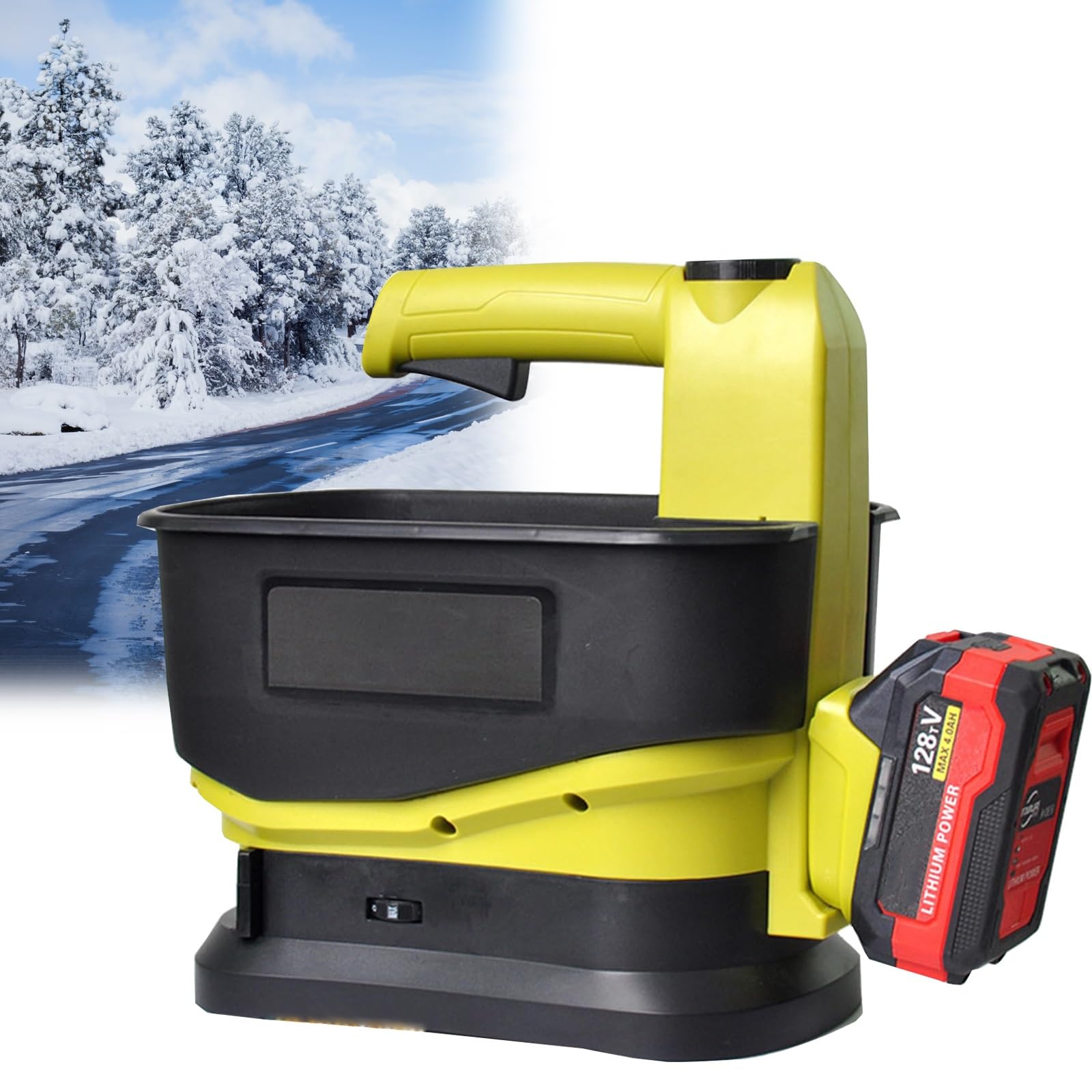 Épandeur portable sans fil 5.5 L pour semences et engrais de pelouse