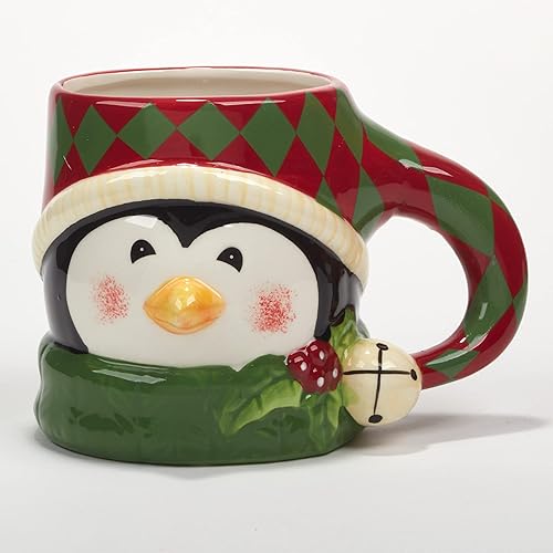 Miniatura 5 de Certified International Holiday 4 Pc. Juego de tazas, 18 onzas, multicolor
