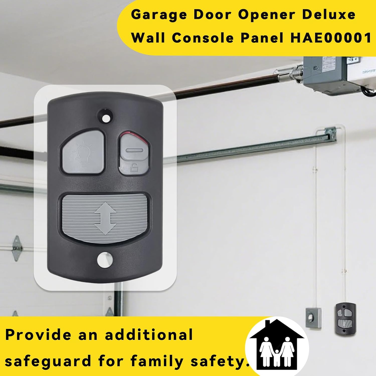 Replacement for Linear Wall Mount Garage Door Opener Console Panel HAE00001 and Universal Garage Keypad Binding Commodities