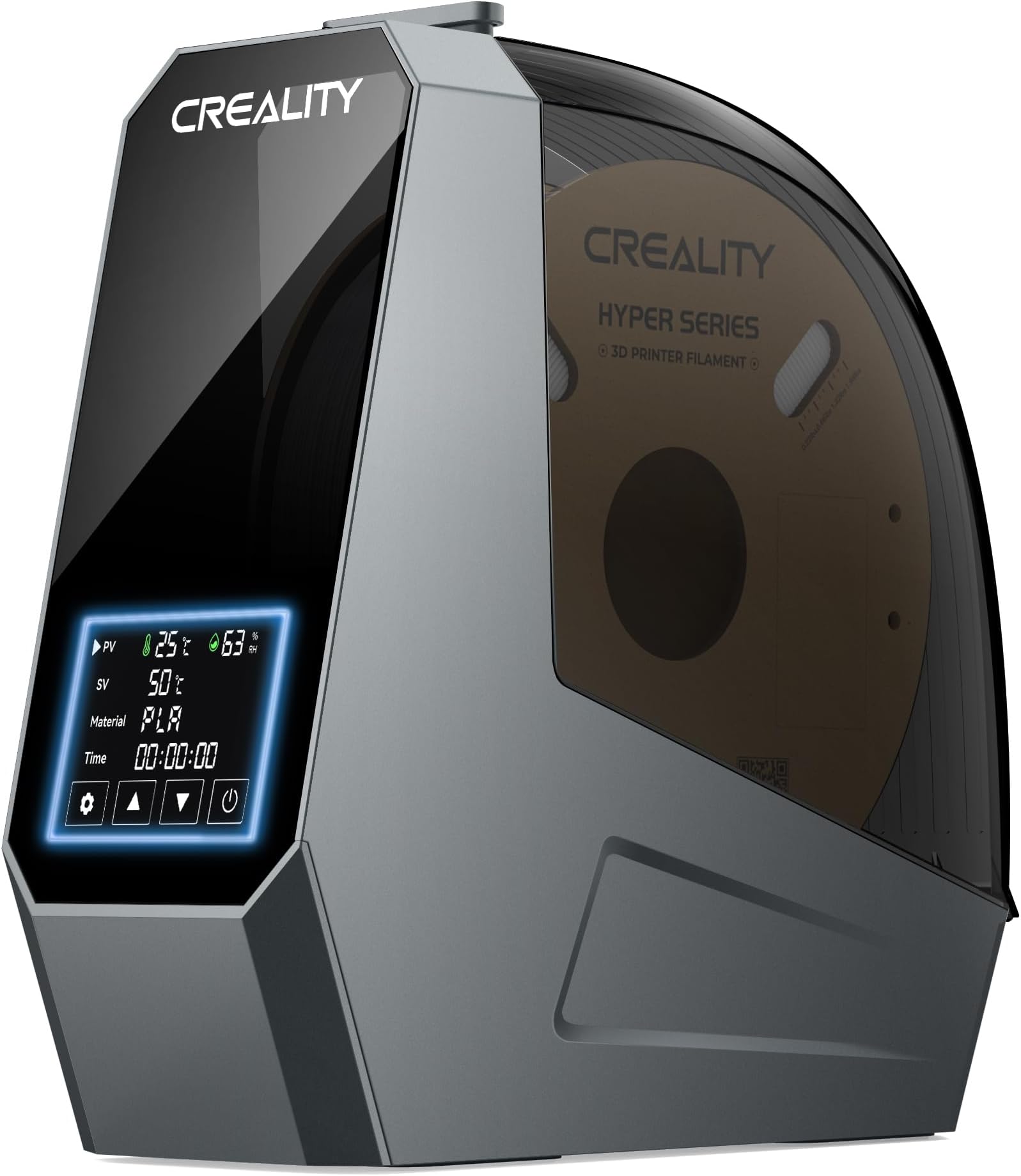 2026 New Official CREALITY Space Pi Filament Dryer, 360° 110W PTC Hot-Air Heating 3D Printer Filament Dryer Box with Fan, Upgraded Filament Dehydrator Storage for PLA ABS PETG PA Filament 1.75 2.85mm