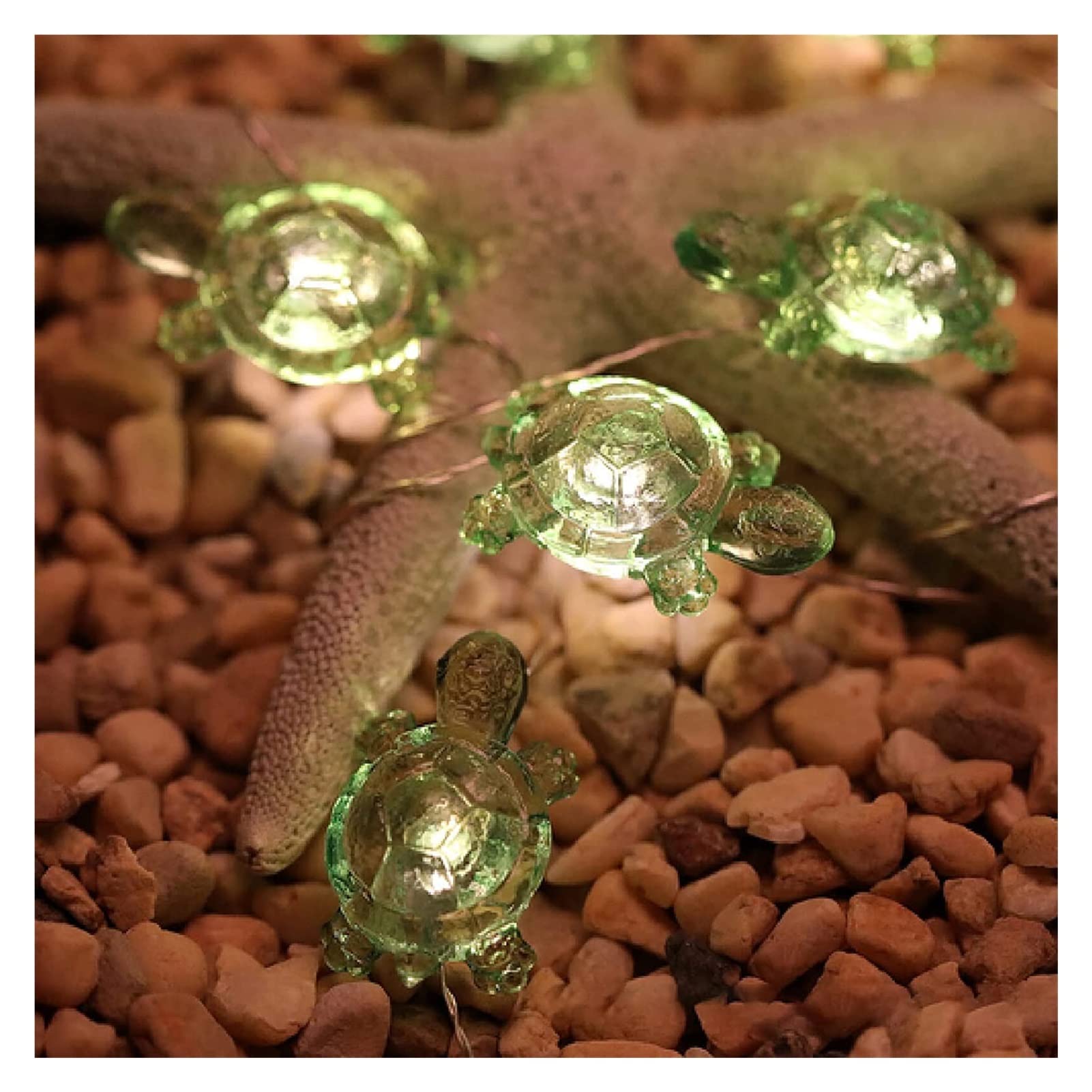 Dekorative Lichterkette mit Schildkrötenmotiv und Fernbedienung, nautischem Thema for Hochzeit, Schlafzimmer, Party, Geburtstag(M(13.1ft))