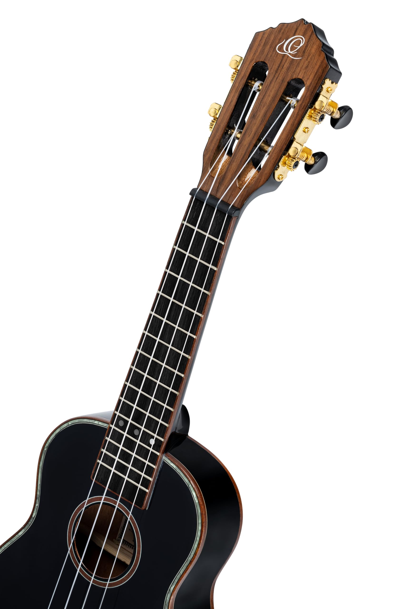 Ortega Guitars Ukulele Soprano Acustico – Onyx Series – Gig Bag Inclusa – Abete Rosso / Mogano, Black (RUOX-SO)