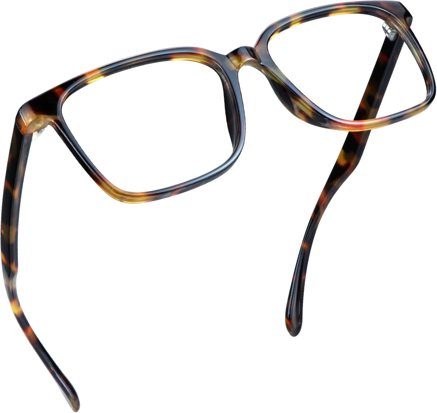 LifeArt Blue Light Blocking Glasses, Anti Eyestrain, Computer Reading Glasses, Gaming Glasses, TV Glasses for Women Men, Anti Glare (Amber, 0.25 Magnification)