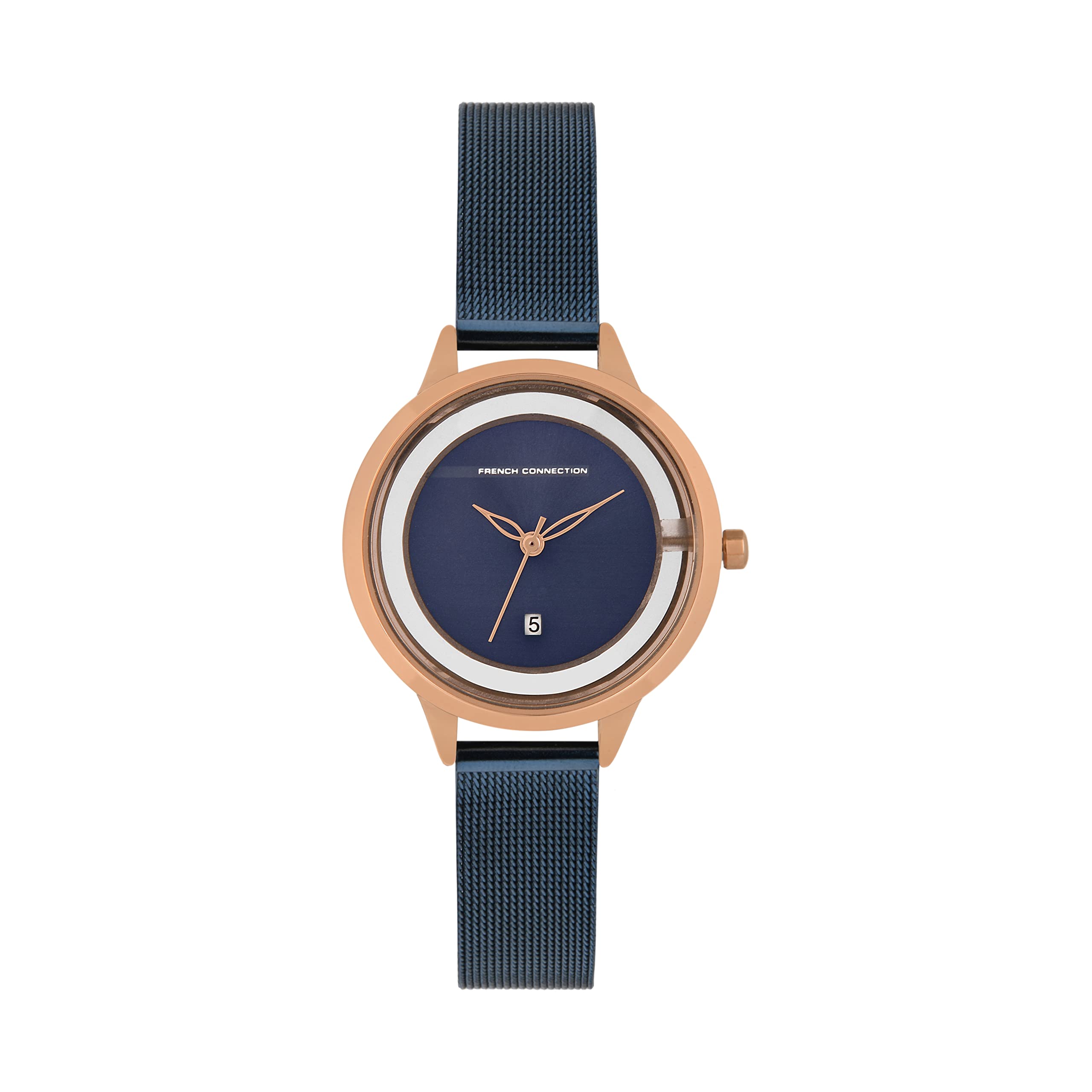 French Connection Analog Blue Dial Womens Watch-FC29URGM (B09J94LQD7) Amazon Price History, Amazon Price Tracker